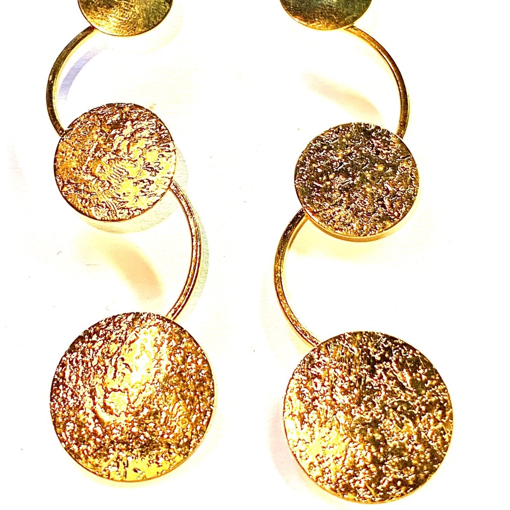 Designer XXL metal earrings
